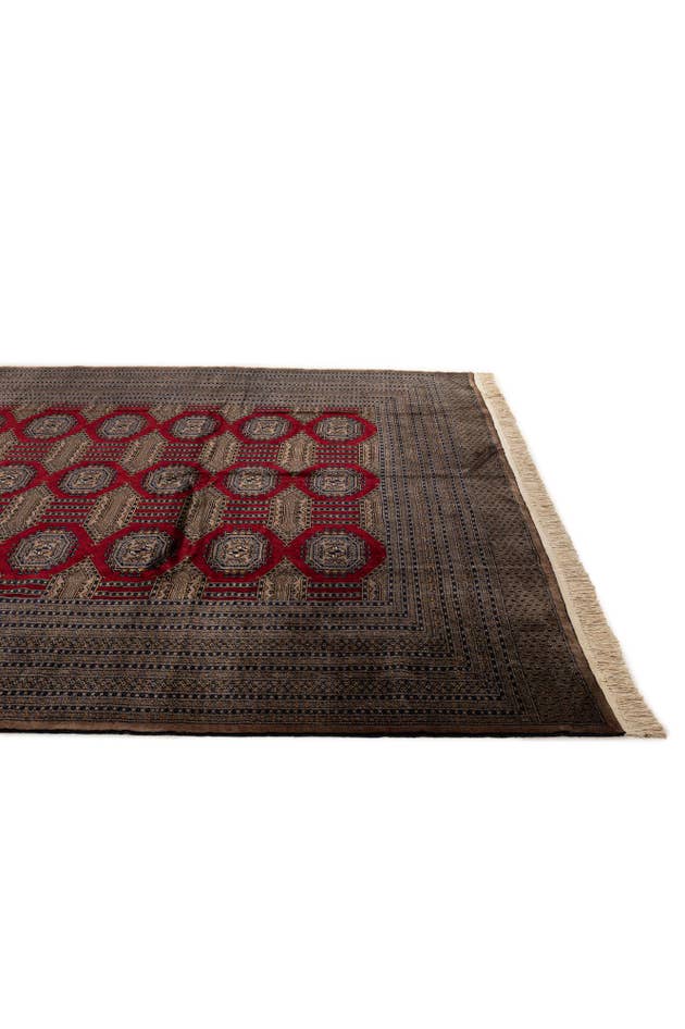 Detail image of 10' 2 x 14' 3 Hand Knotted Bokhara Oriental Wool Rug