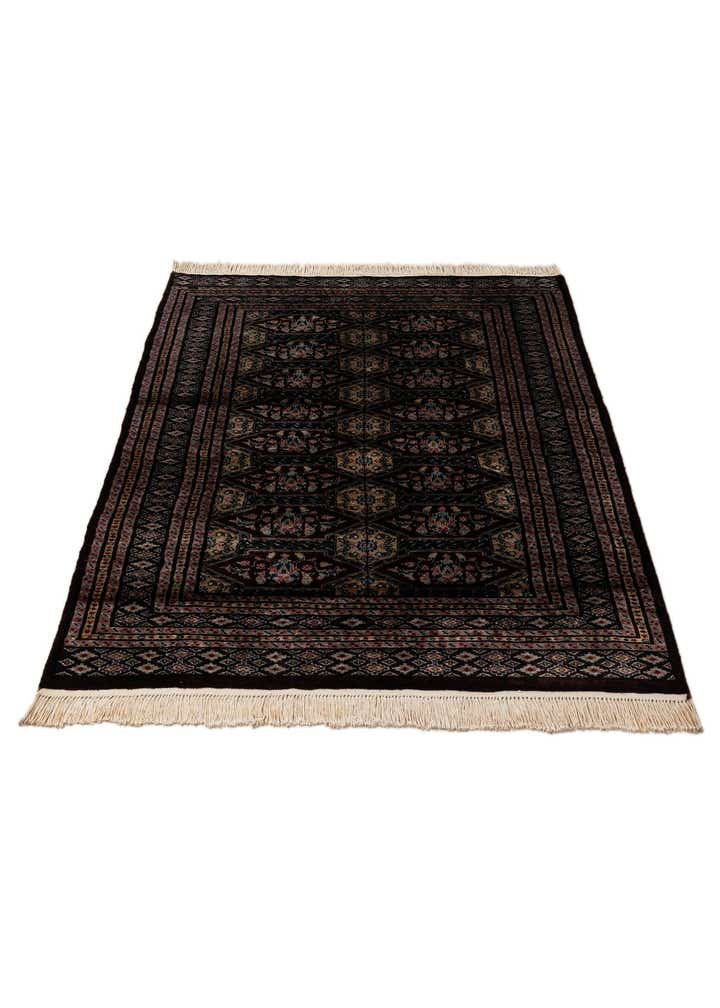 4' 3 x 5' 11 Hand Knotted Bokhara Oriental Wool Rug