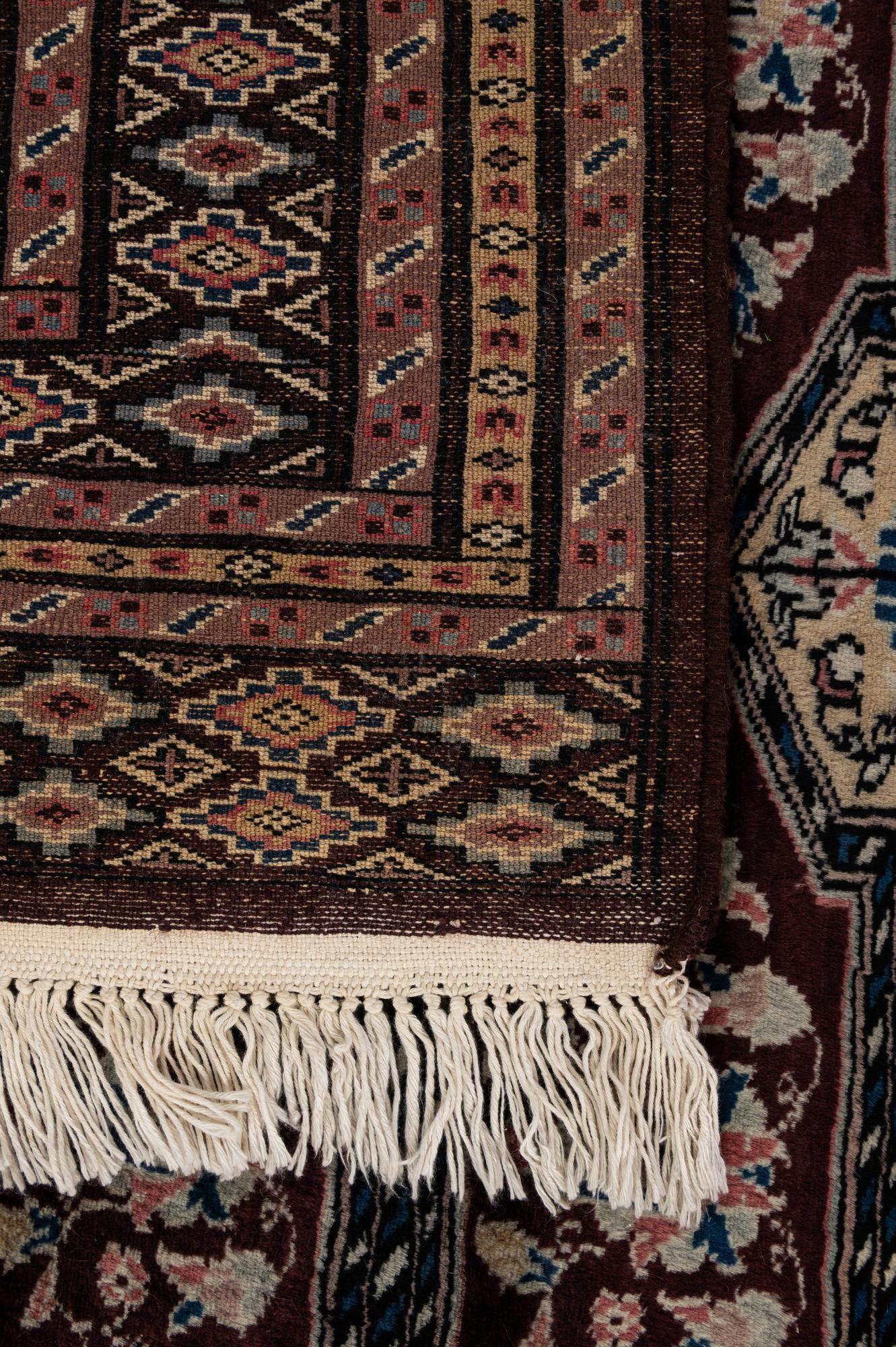 4' 3 x 5' 11 Hand Knotted Bokhara Oriental Wool Rug