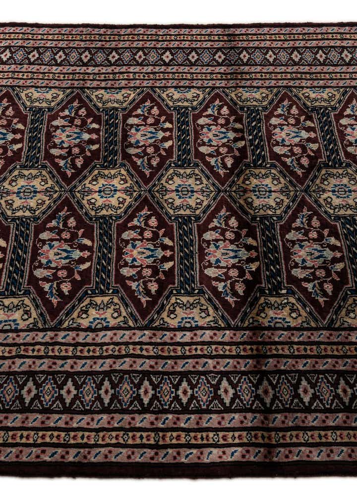 4' 3 x 5' 11 Hand Knotted Bokhara Oriental Wool Rug