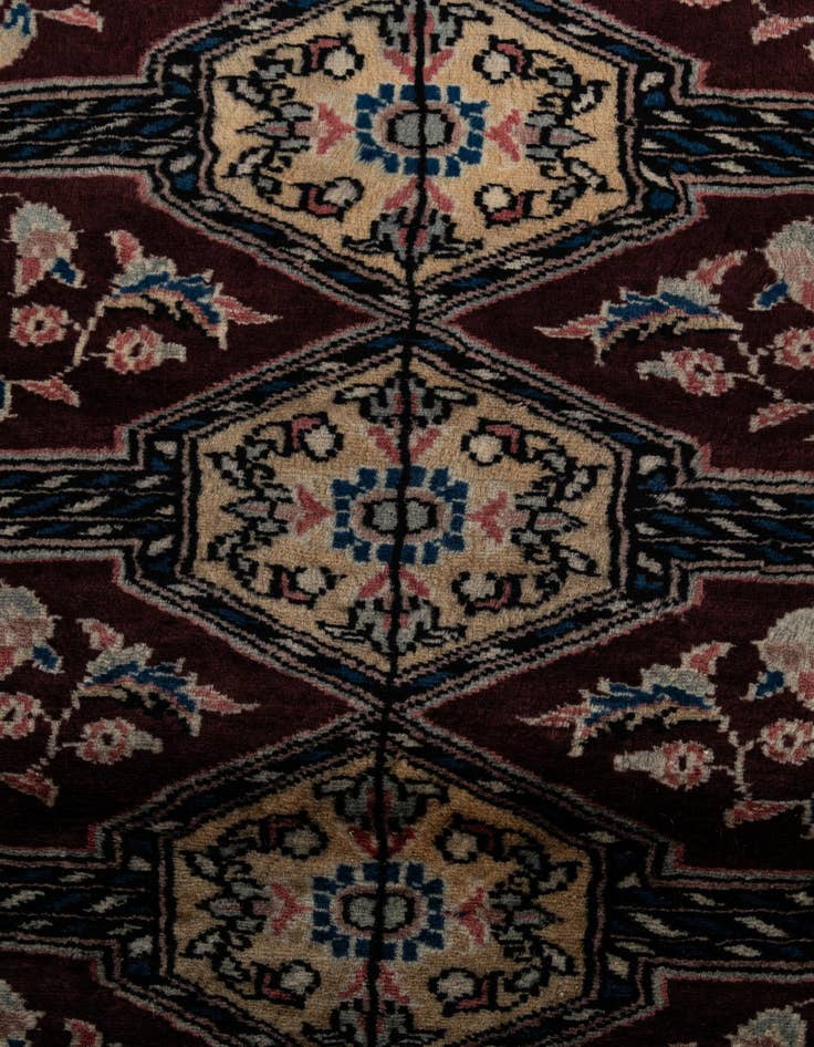 Detail image of 4' 3 x 5' 11  Hand Knotted Bokhara Oriental Wool Rug
