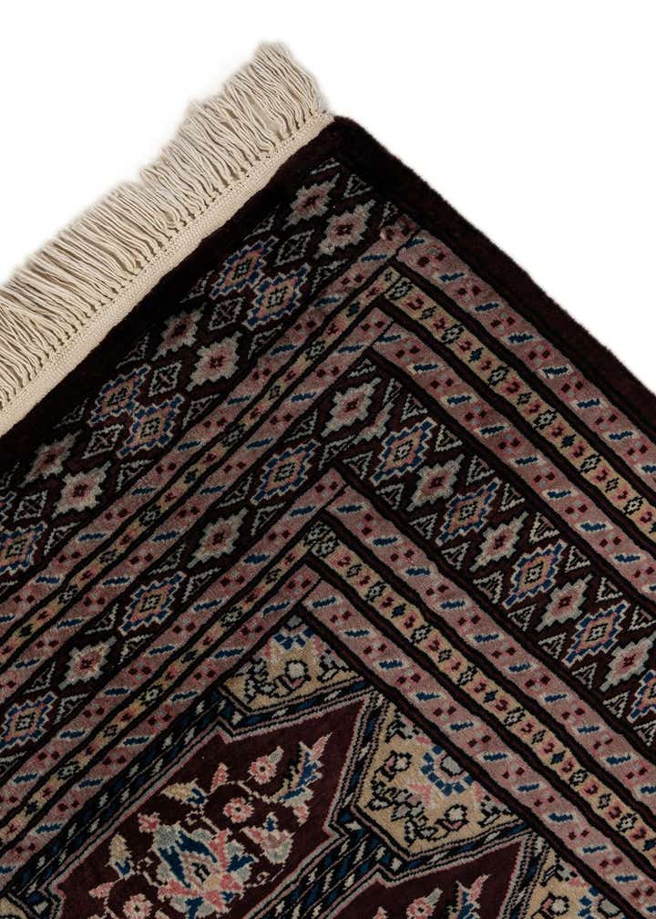 4' 3 x 5' 11 Hand Knotted Bokhara Oriental Wool Rug