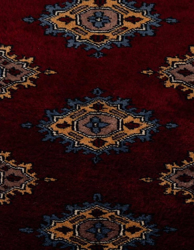 Detail image of 7' 2 x 10'  Hand Knotted Bokhara Oriental Wool Rug