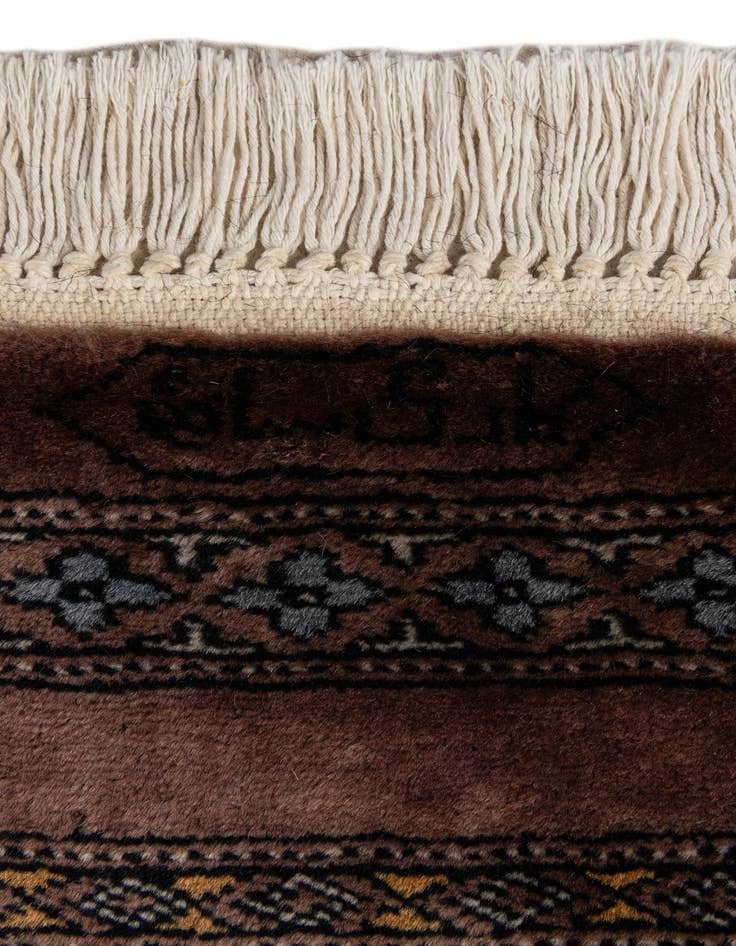 Detail image of 7' 2 x 10'  Hand Knotted Bokhara Oriental Wool Rug