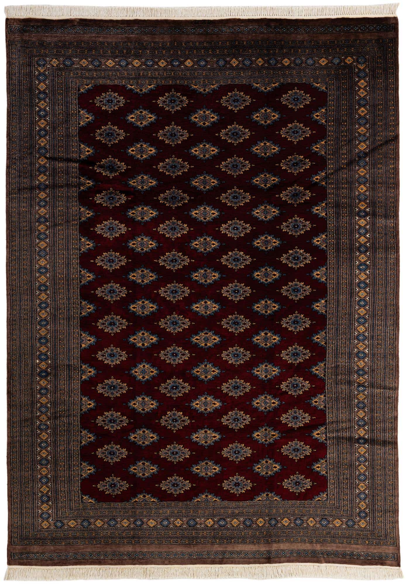 7' 2 x 10' Hand Knotted Bokhara Oriental Wool Rug