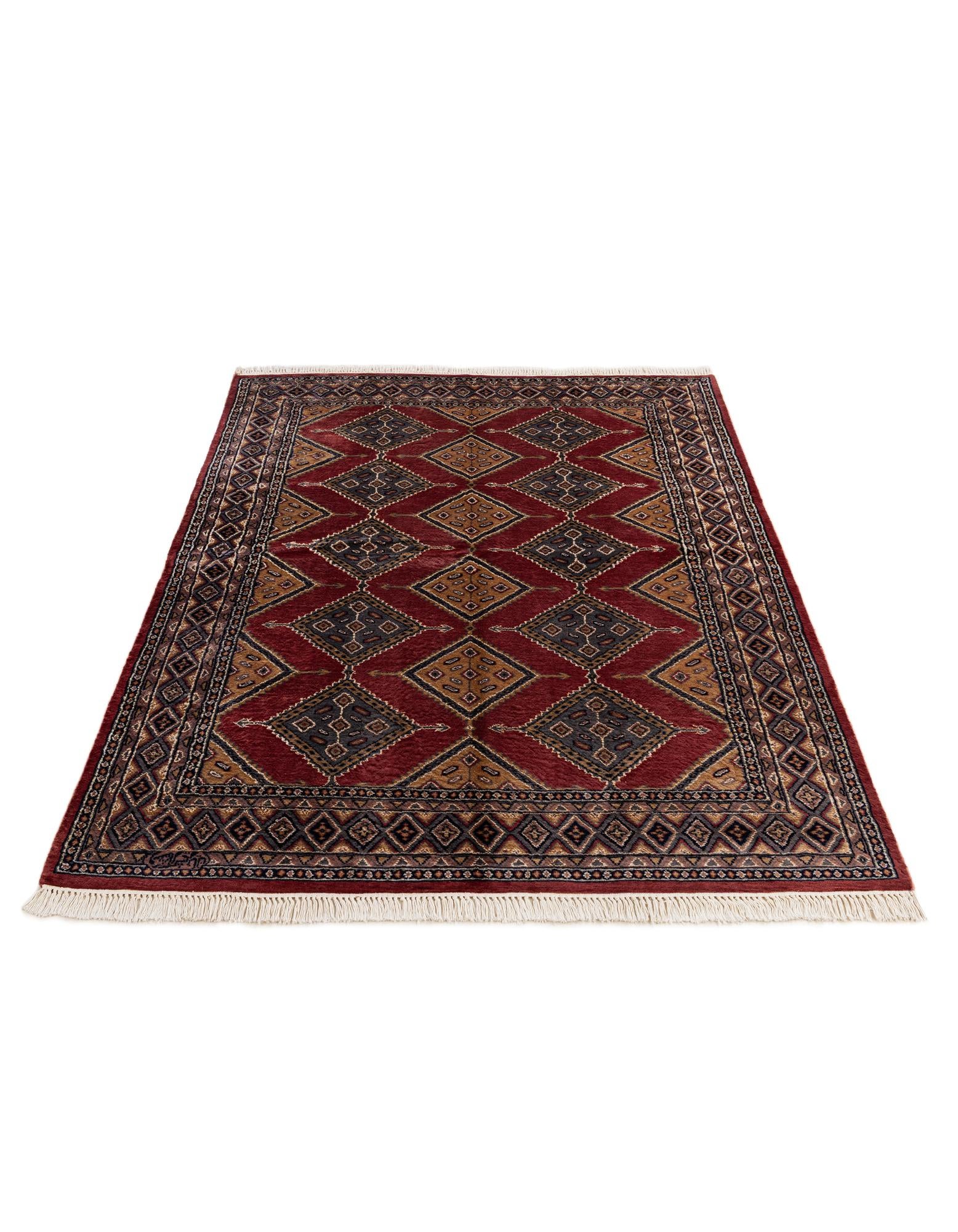 5' 2 x 7' 8 Hand Knotted Bokhara Oriental Rug