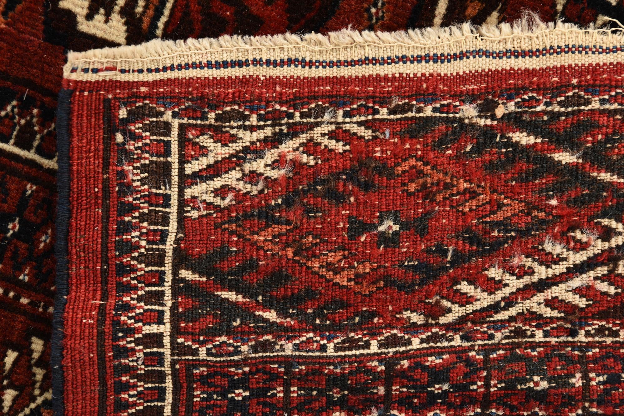 6' x 10' Hand Knotted Bokhara Oriental Wool Rug