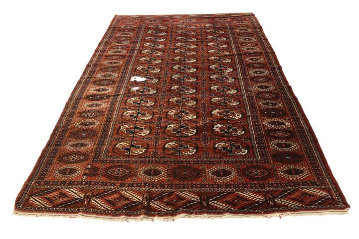 6' x 10' Hand Knotted Bokhara Oriental Wool Rug