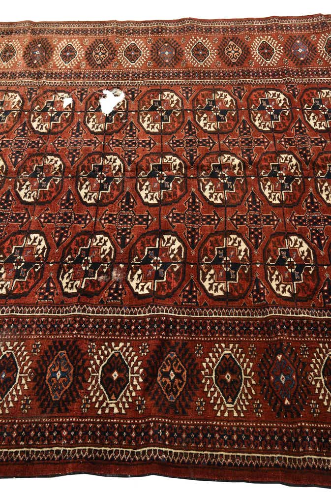 6' x 10' Hand Knotted Bokhara Oriental Wool Rug