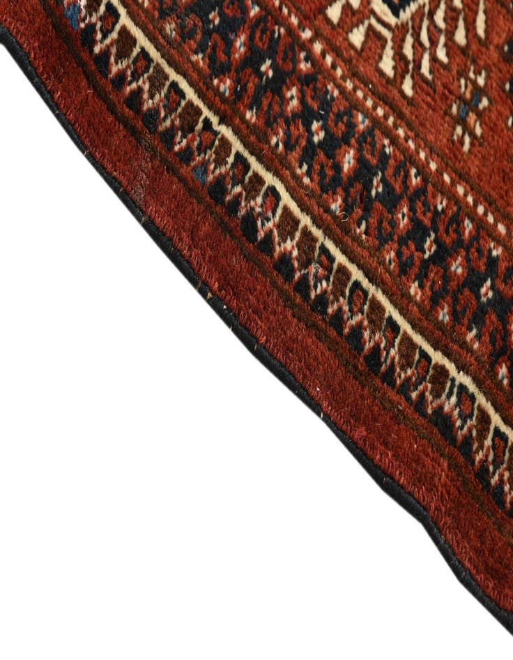 Detail image of 6' x 10'  Hand Knotted Bokhara Oriental Wool Rug