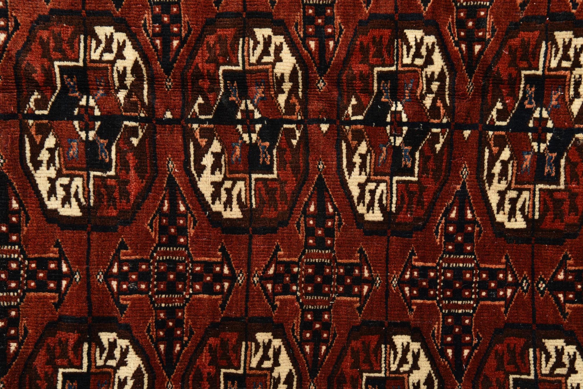 6' x 10' Hand Knotted Bokhara Oriental Wool Rug