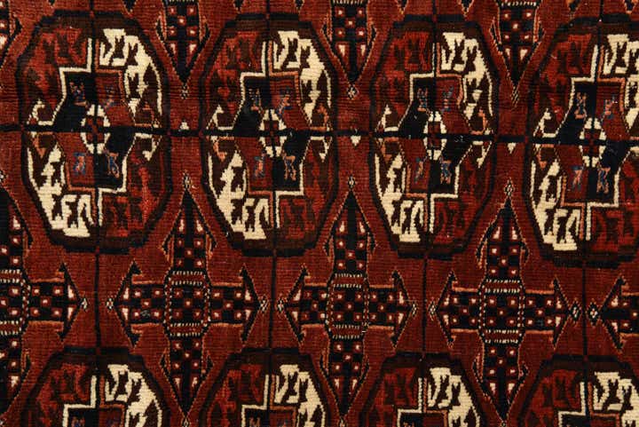 6' x 10' Hand Knotted Bokhara Oriental Wool Rug