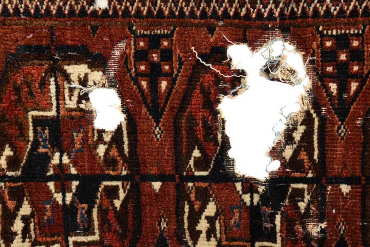 6' x 10' Hand Knotted Bokhara Oriental Wool Rug
