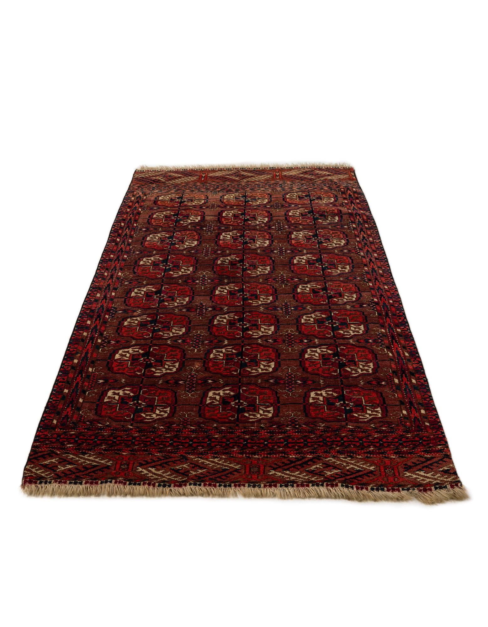 3' x 4' 9 Hand Knotted Bokhara Oriental Wool Rug