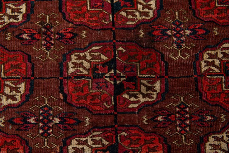 Detail image of 3' x 4' 9 Hand Knotted Bokhara Oriental Wool Rug