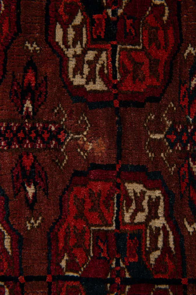 3' x 4' 9 Hand Knotted Bokhara Oriental Wool Rug