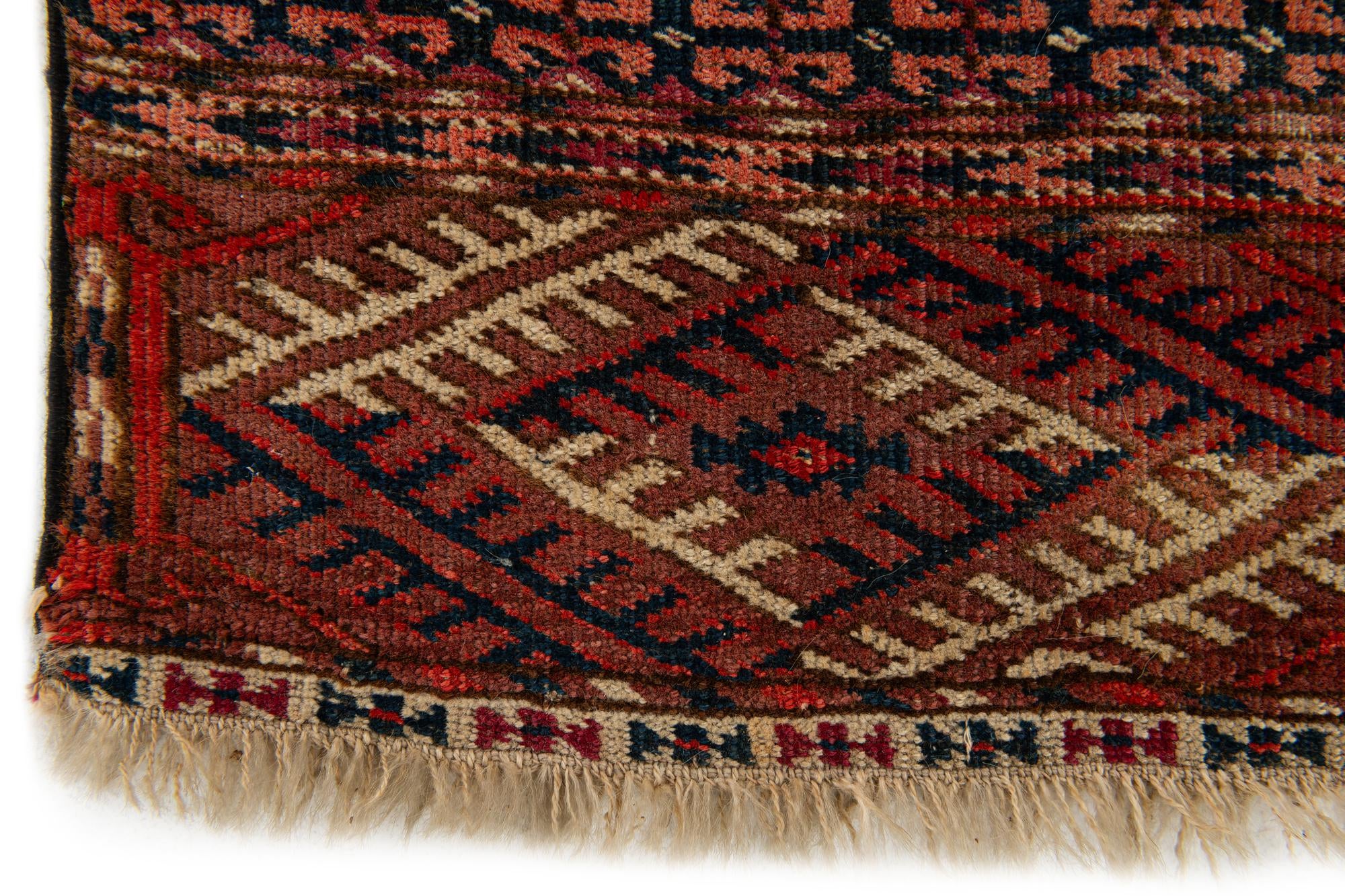 3' x 4' 9 Hand Knotted Bokhara Oriental Wool Rug