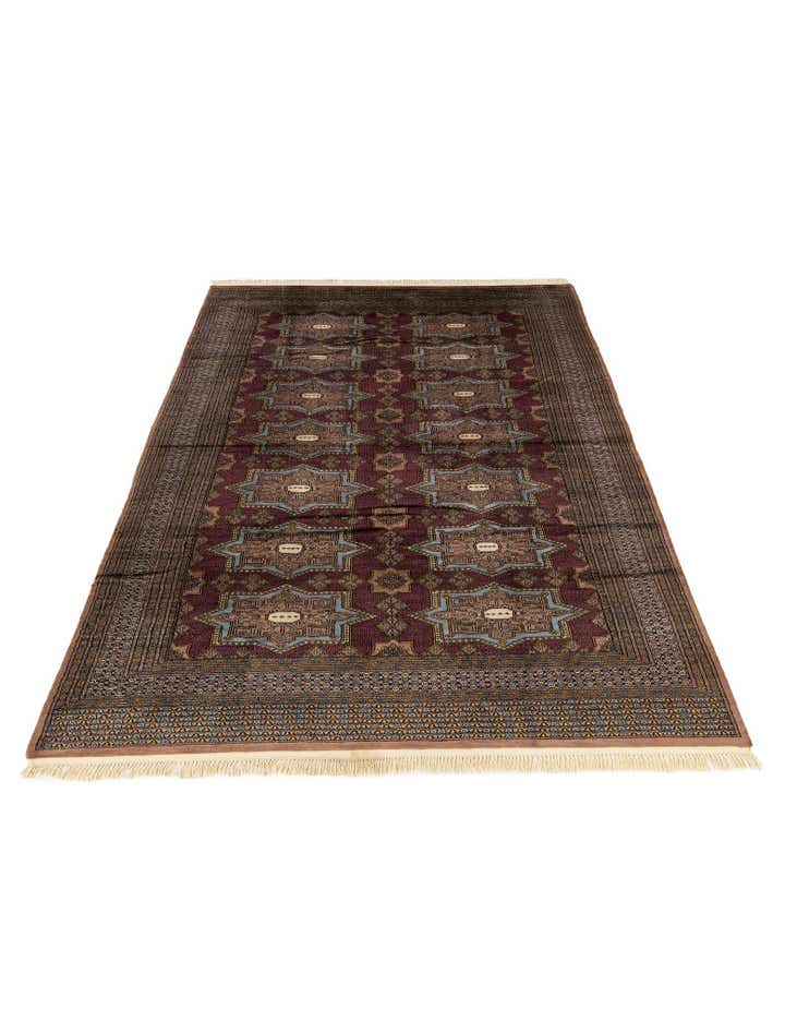 6' x 9' 11 Hand Knotted Bokhara Oriental Wool Rug