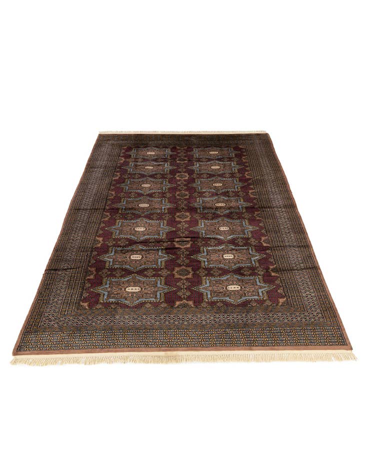 Detail image of 6' x 9' 11 Hand Knotted Bokhara Oriental Wool Rug