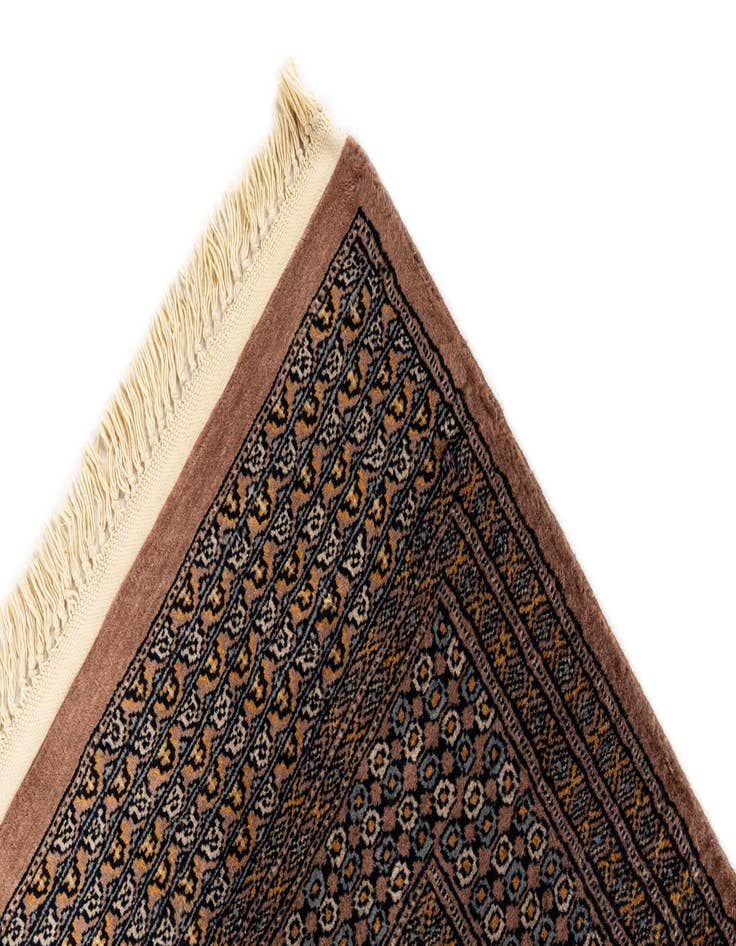 Detail image of 6' x 9' 11 Hand Knotted Bokhara Oriental Wool Rug