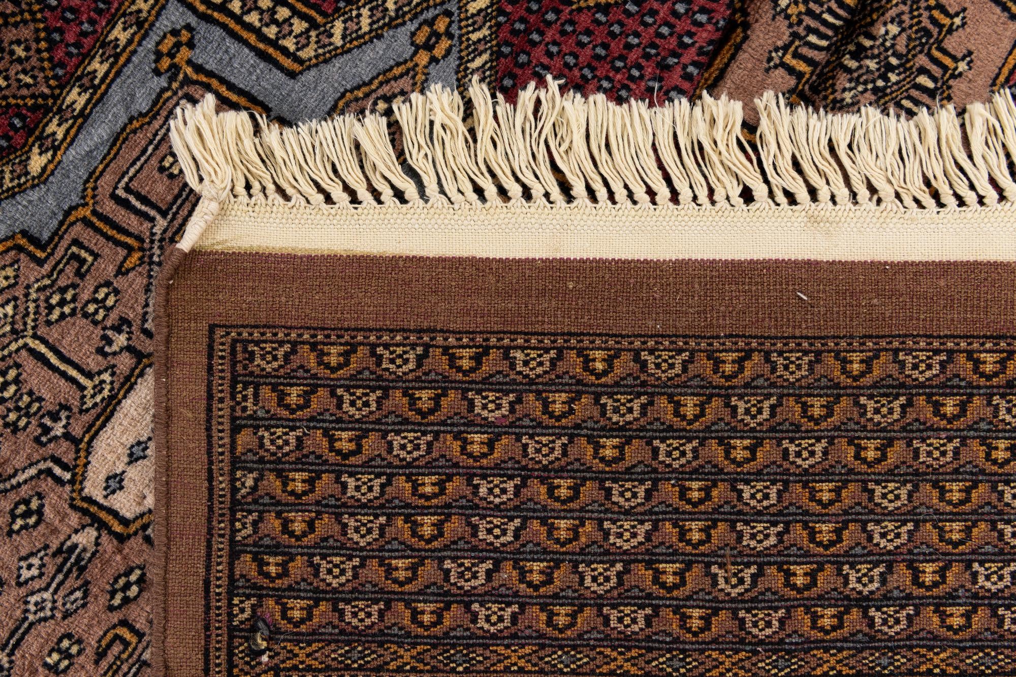 6' x 9' 11 Hand Knotted Bokhara Oriental Wool Rug