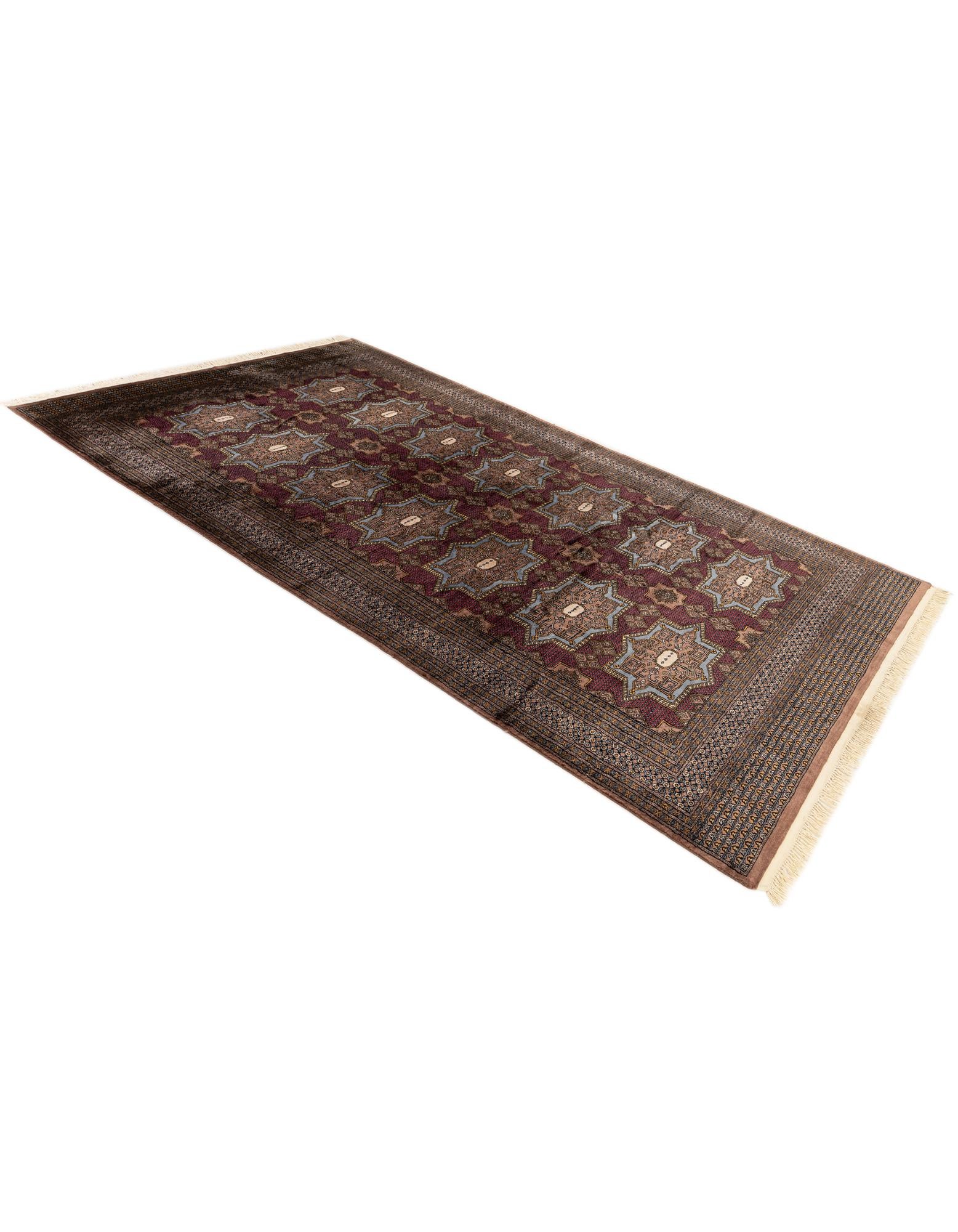 6' x 9' 11 Hand Knotted Bokhara Oriental Wool Rug
