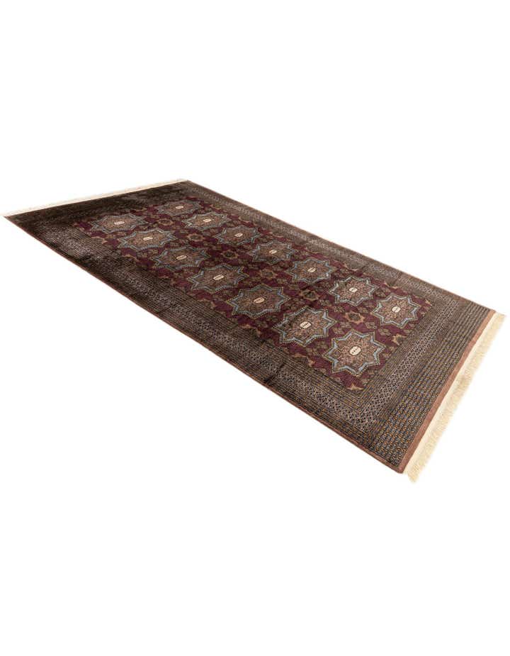 6' x 9' 11 Hand Knotted Bokhara Oriental Wool Rug