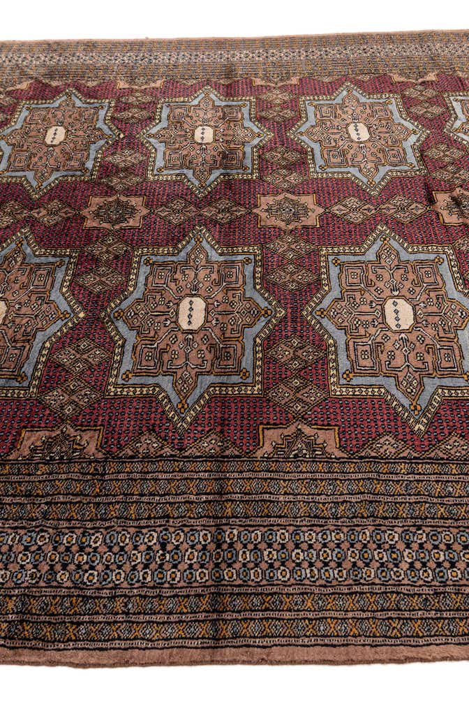 6' x 9' 11 Hand Knotted Bokhara Oriental Wool Rug