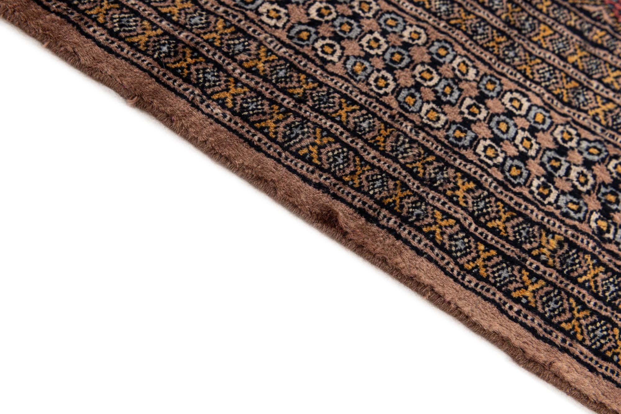 6' x 9' 11 Hand Knotted Bokhara Oriental Wool Rug