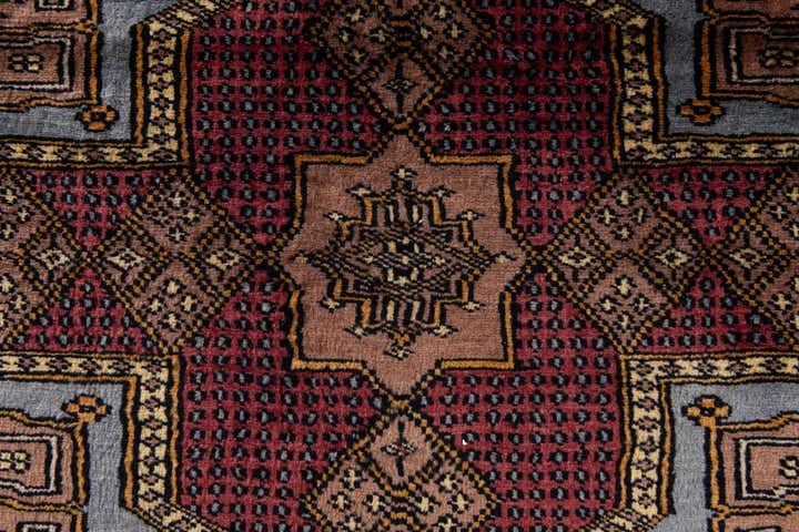 6' x 9' 11 Hand Knotted Bokhara Oriental Wool Rug