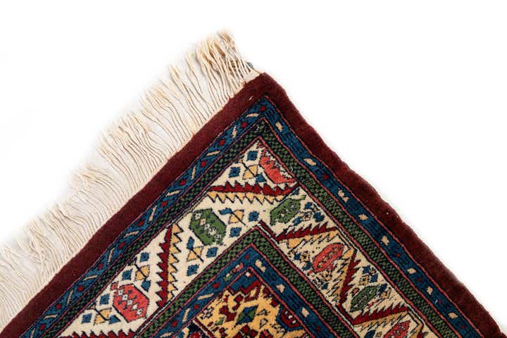 4' 3 x 6' 4 Hand Knotted Bokhara Oriental Wool Rug