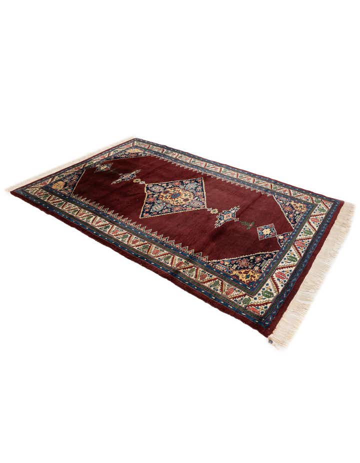 4' 3 x 6' 4 Hand Knotted Bokhara Oriental Wool Rug