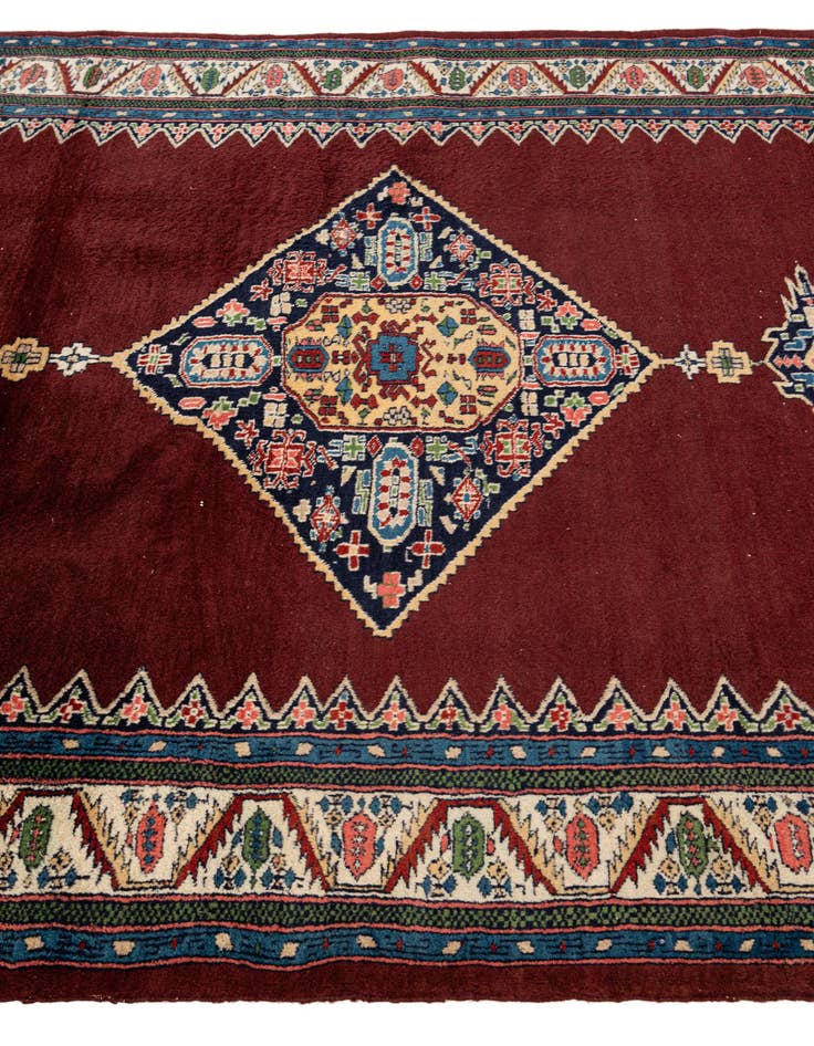 Detail image of 4' 3 x 6' 4 Hand Knotted Bokhara Oriental Wool Rug