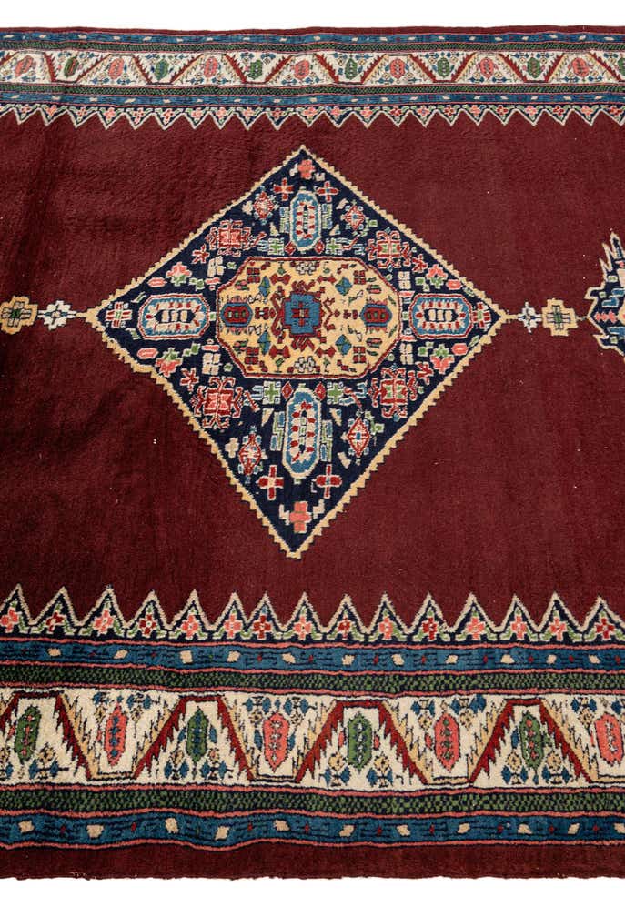 4' 3 x 6' 4 Hand Knotted Bokhara Oriental Wool Rug