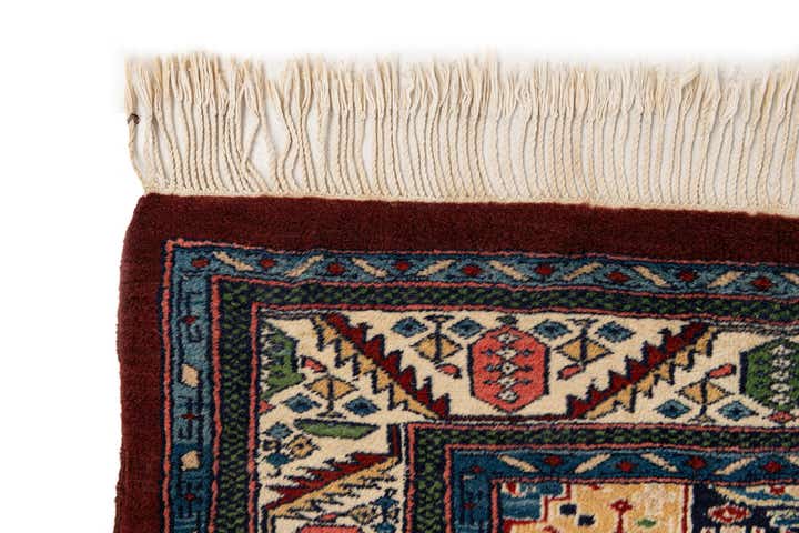 4' 3 x 6' 4 Hand Knotted Bokhara Oriental Wool Rug