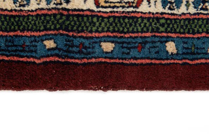 4' 3 x 6' 4 Hand Knotted Bokhara Oriental Wool Rug