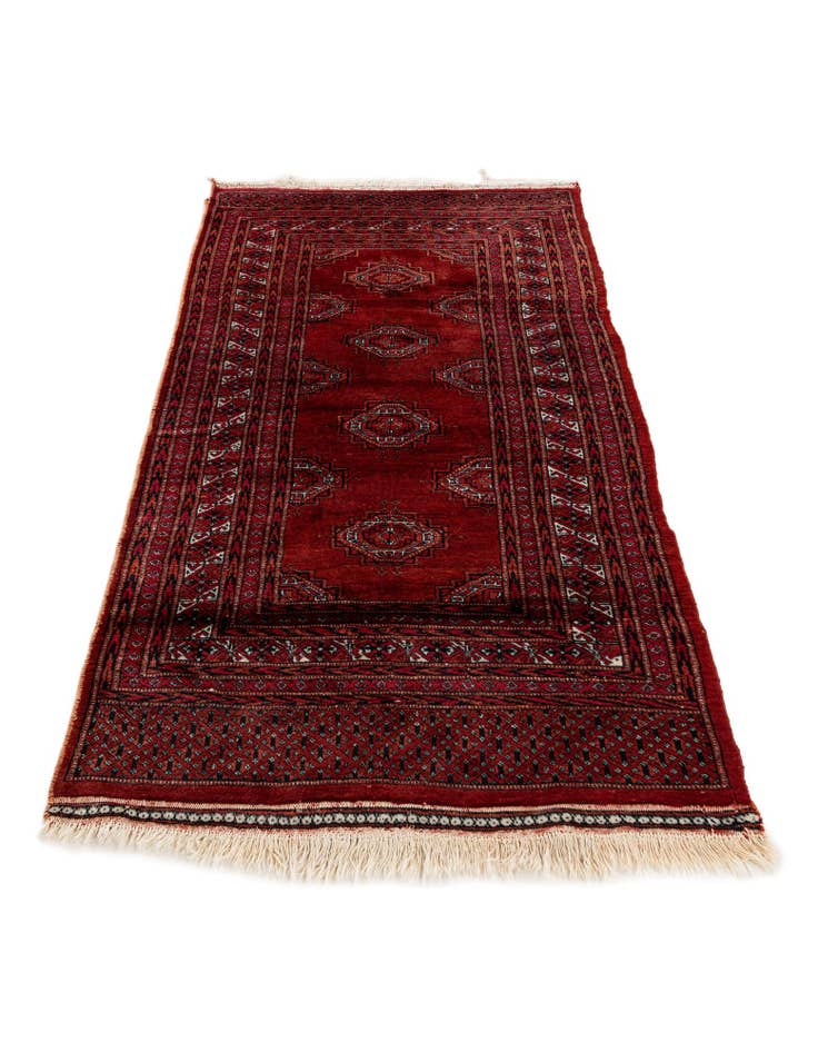 Detail image of 2' 9 x 5' 4 Hand Knotted Bokhara Oriental Wool Rug