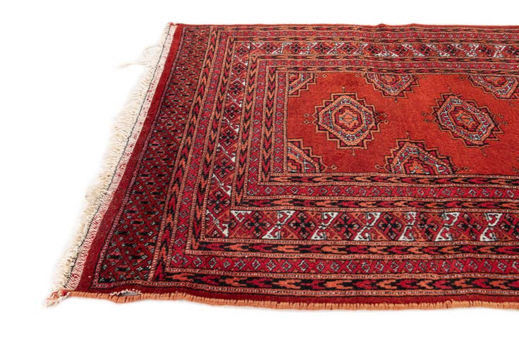 Detail image of 2' 9 x 5' 4 Hand Knotted Bokhara Oriental Wool Rug