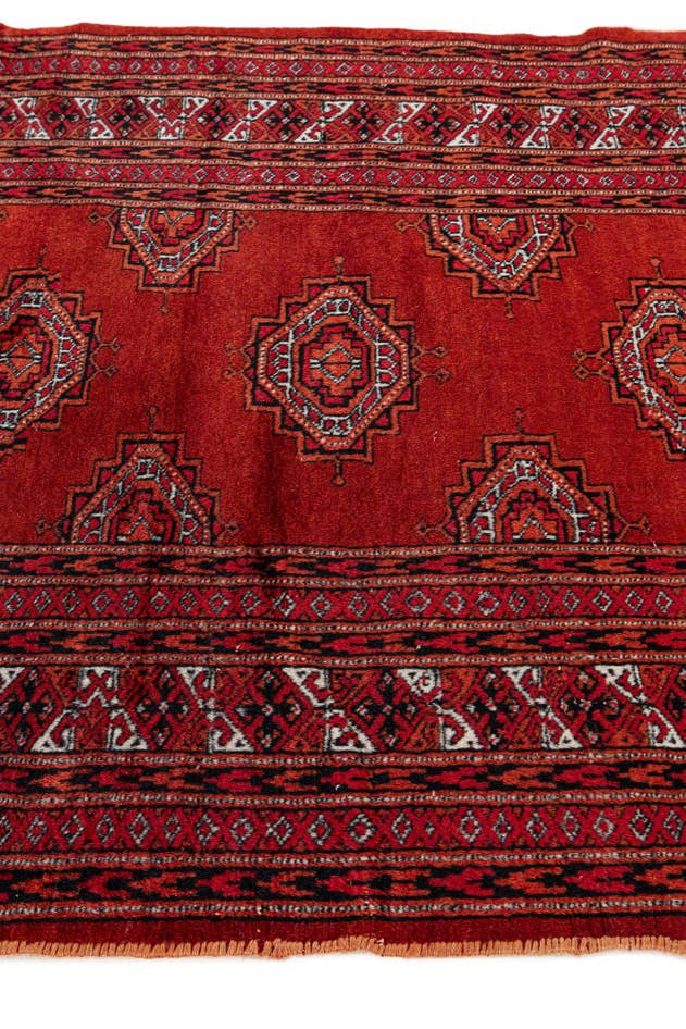 Detail image of 2' 9 x 5' 4 Hand Knotted Bokhara Oriental Wool Rug