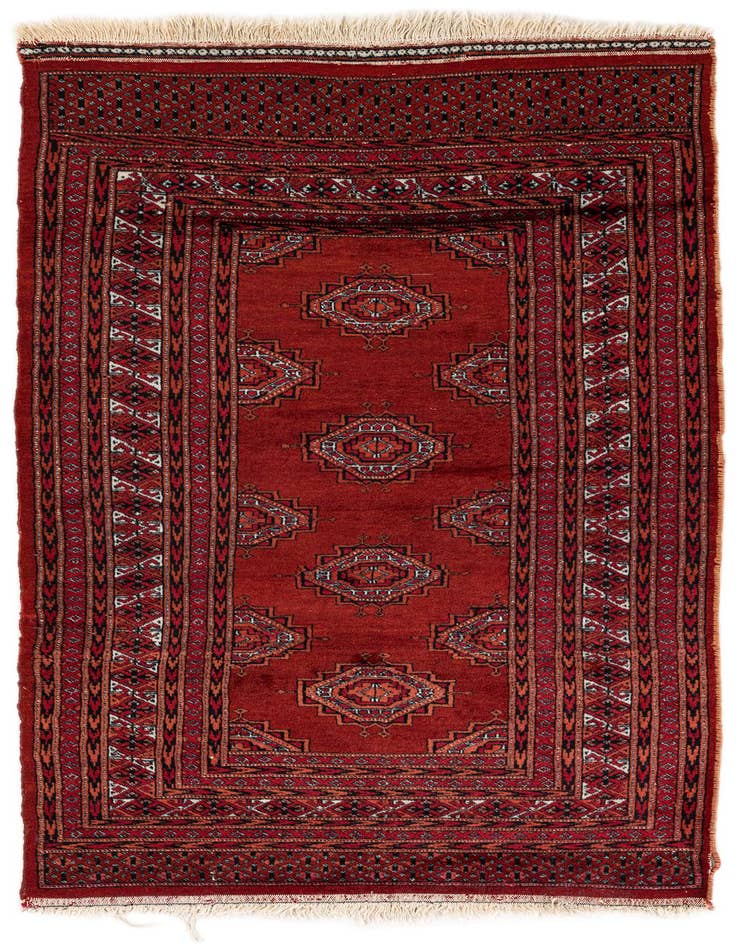 Detail image of 2' 9 x 5' 4 Hand Knotted Bokhara Oriental Wool Rug
