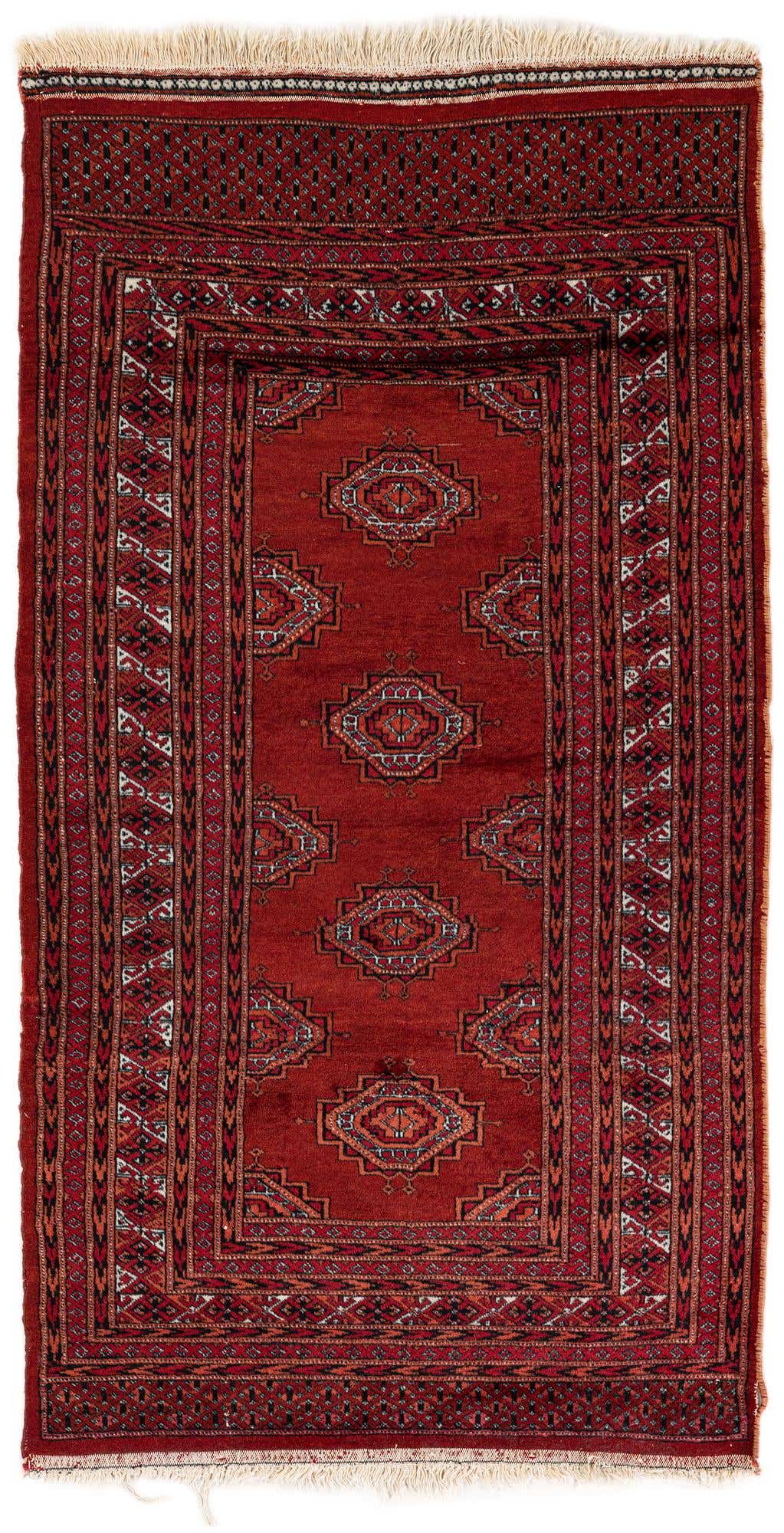 2' 9 x 5' 4 Hand Knotted Bokhara Oriental Wool Rug