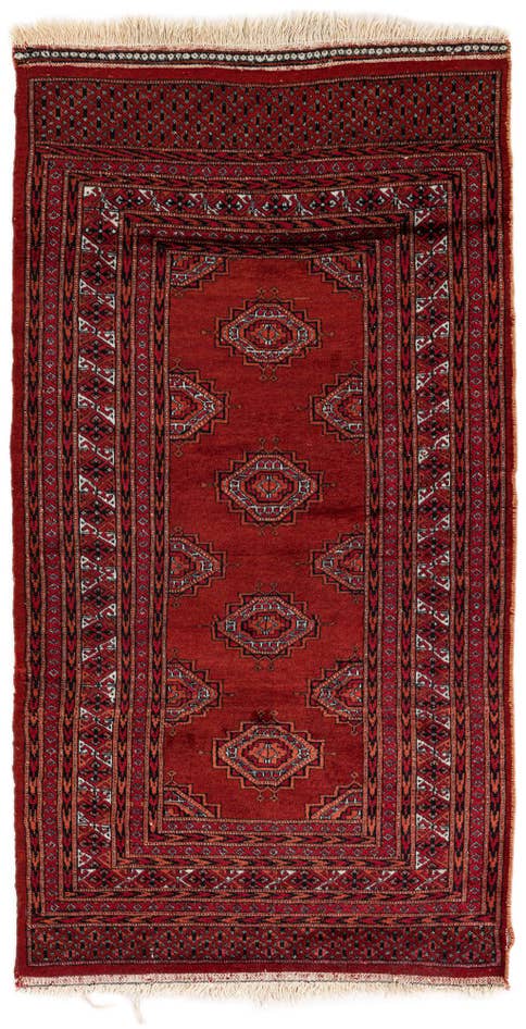 Detail image of 2' 9 x 5' 4 Hand Knotted Bokhara Oriental Wool Rug