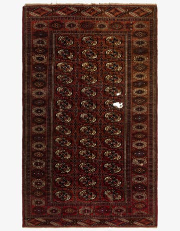 6' x 10' Hand Knotted Bokhara Oriental Wool Rug