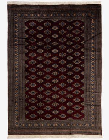 7' 2 x 10' Hand Knotted Bokhara Oriental Wool Rug