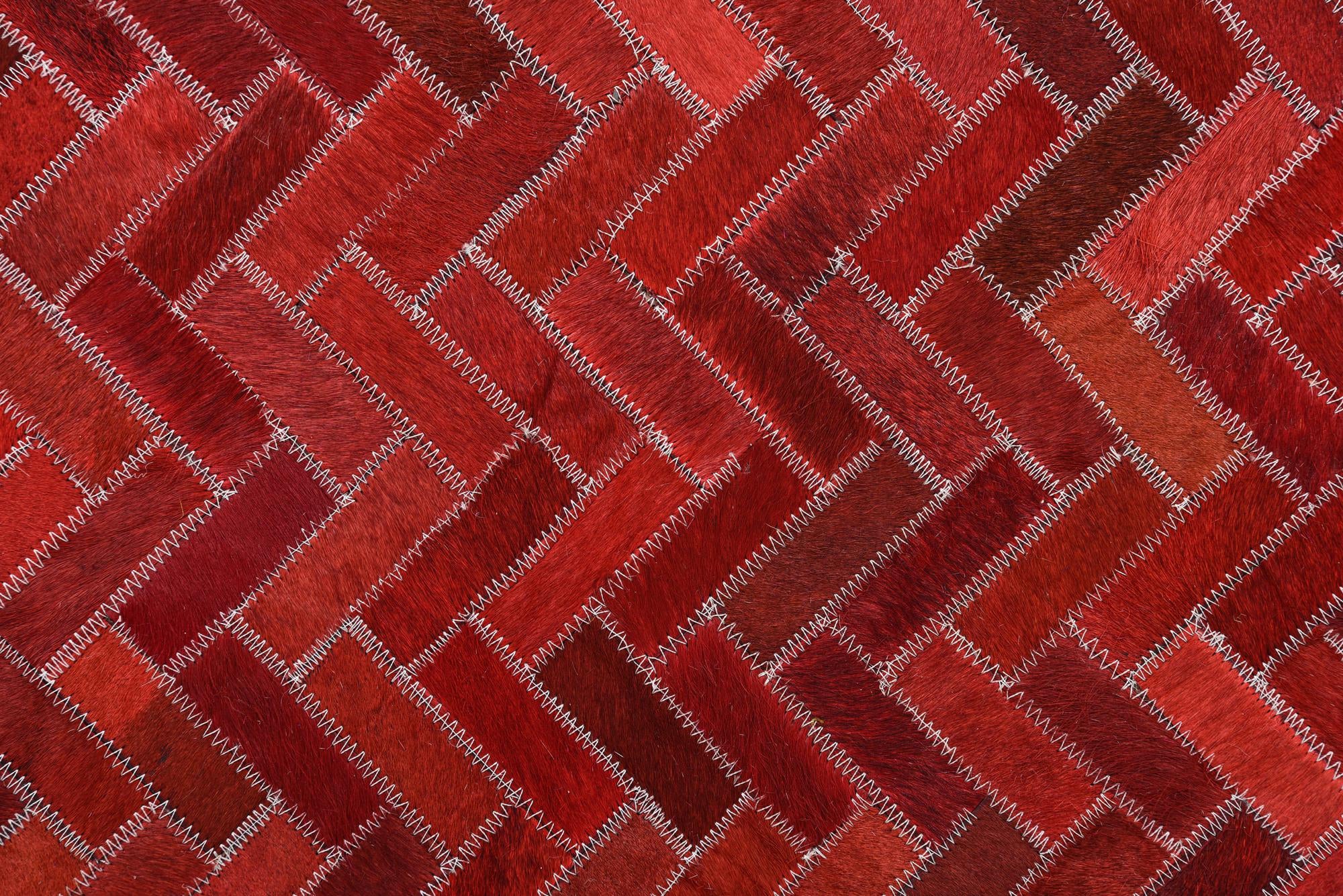 5' 2 x 7' 10 Cowhide Rug