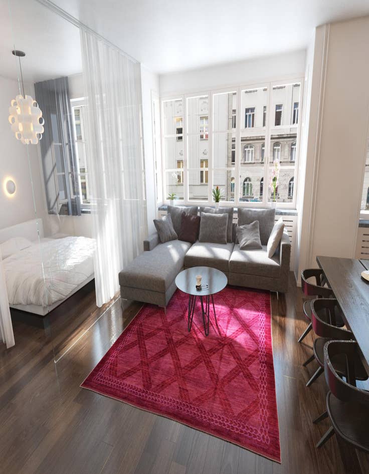 Detail image of 7' 8 x 9' 6  Hand Knotted Darya Oriental Rug