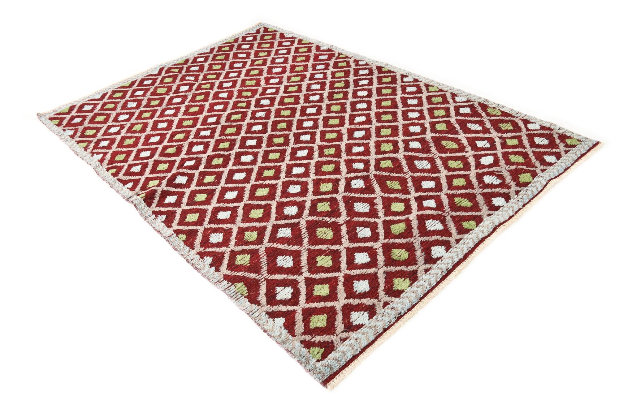5' 7 x 8' 1 Hand Knotted Darya Wool Rug