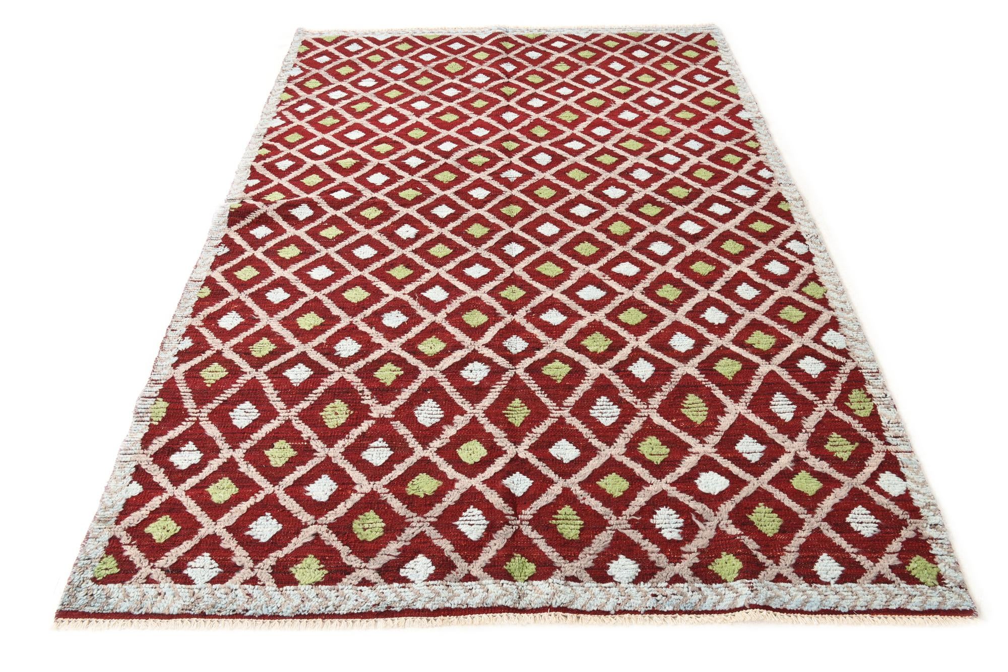 5' 7 x 8' 1 Hand Knotted Darya Wool Rug