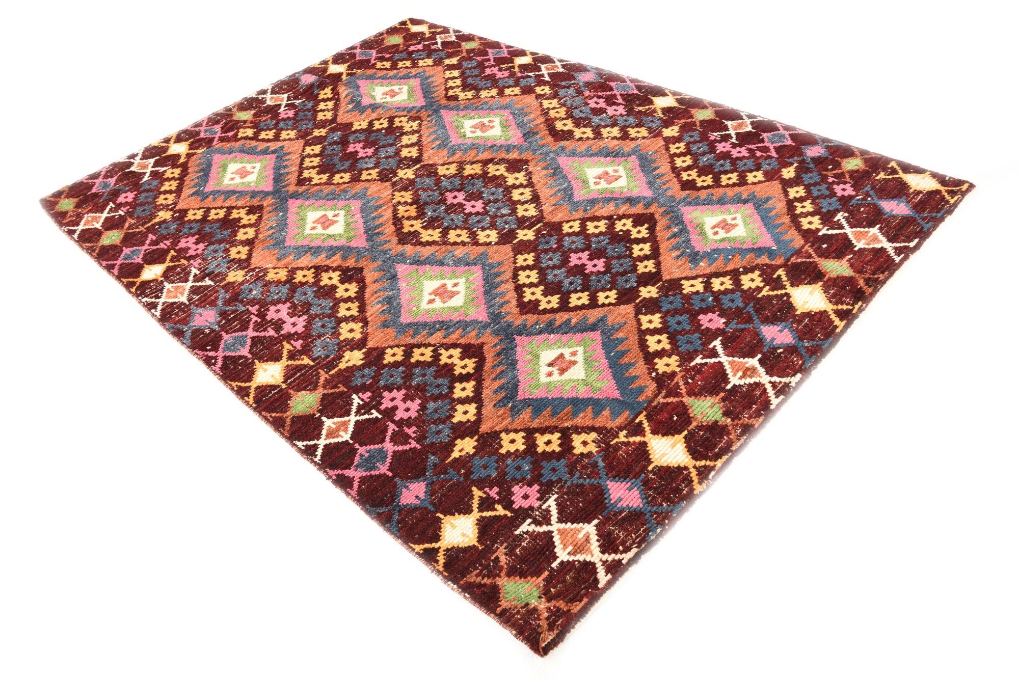 5' 8 x 7' 10 Hand Knotted Darya Wool Rug