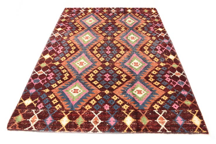 Detail image of 5' 8 x 7' 10 Hand Knotted Darya Wool Rug